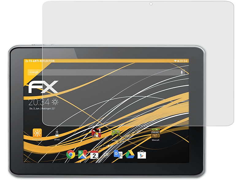 ATFOLIX 2x FX-Antireflex Displayschutz(für Acer Iconia A701)