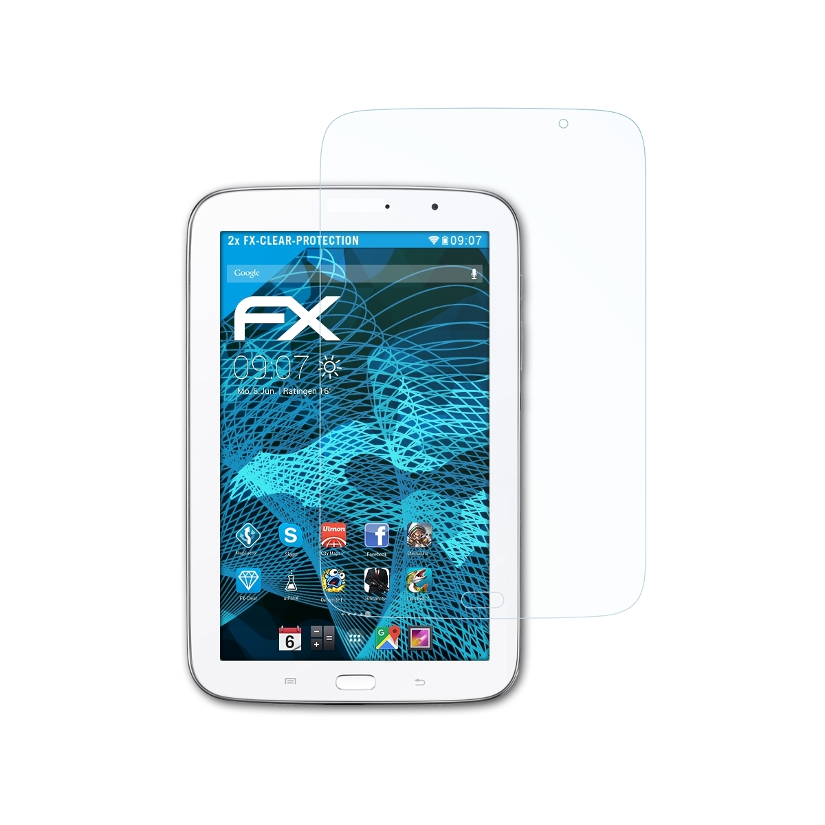 8.0 2x (GT-N5110)) Samsung Note Galaxy FX-Clear Displayschutz(für ATFOLIX