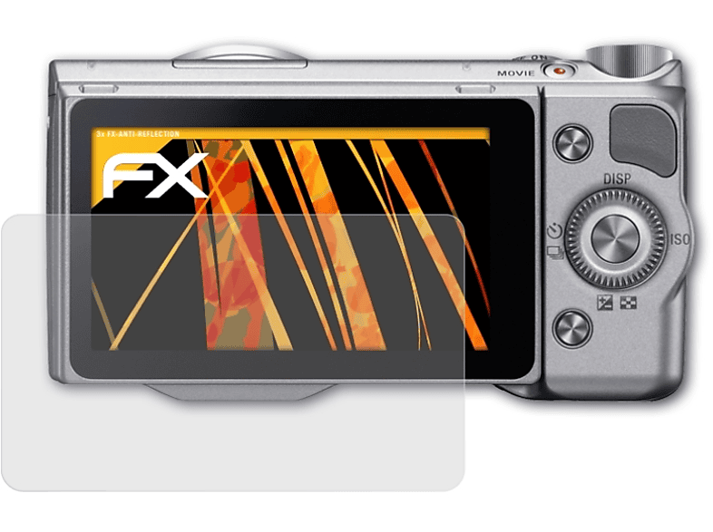 ATFOLIX 3x Sony Displayschutz(für FX-Antireflex NEX-5T)