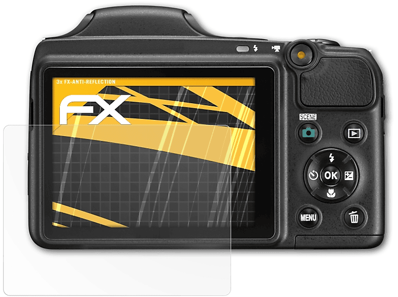 ATFOLIX 3x FX-Antireflex Coolpix Nikon Displayschutz(für L820)