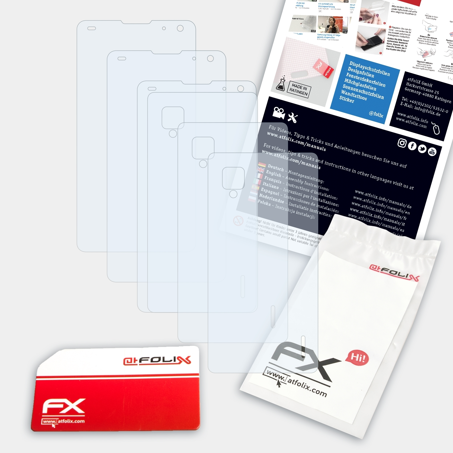 ATFOLIX 3x FX-Clear G) Optimus LG Displayschutz(für