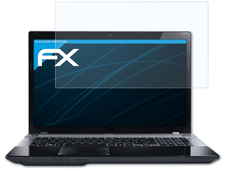 ATFOLIX 2x Displayschutz(für Acer FX-Clear Aspire V3-771G)