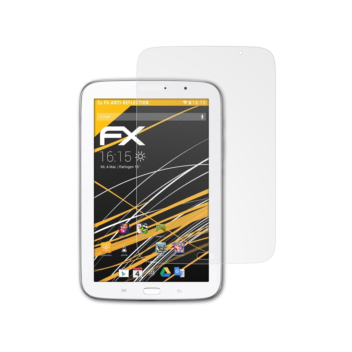 ATFOLIX 2x Samsung FX-Antireflex 8.0 Galaxy Displayschutz(für Note (GT-N5110))