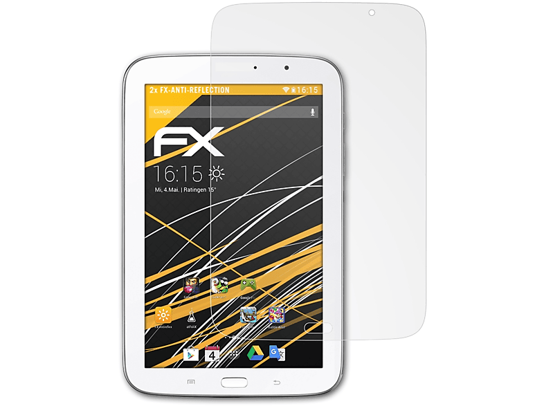 ATFOLIX 2x FX-Antireflex Displayschutz(für Samsung Galaxy Note 8.0 (GT-N5110))