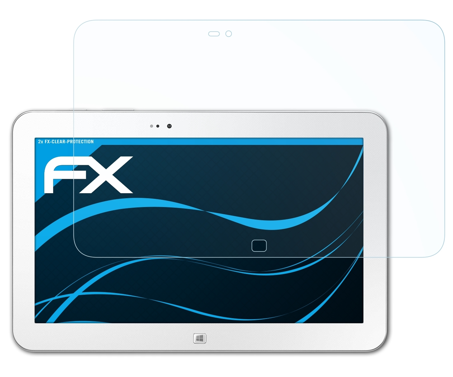 ATFOLIX 2x FX-Clear Displayschutz(für Tab Samsung 3) Ativ