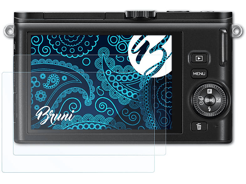 BRUNI 2x Basics-Clear Schutzfolie(für Nikon 1 J3)