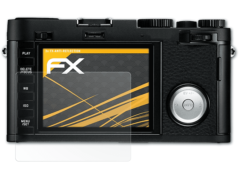 ATFOLIX 3x FX-Antireflex Displayschutz(für Leica X Vario)