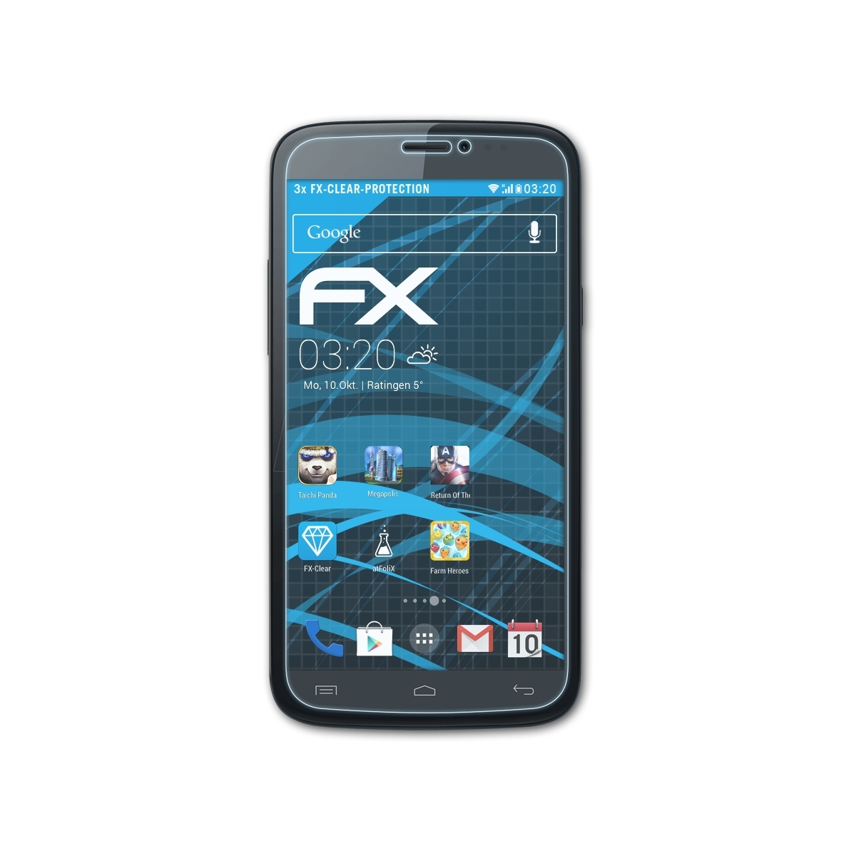 FX-Clear 3x Displayschutz(für ATFOLIX Darkside) Wiko
