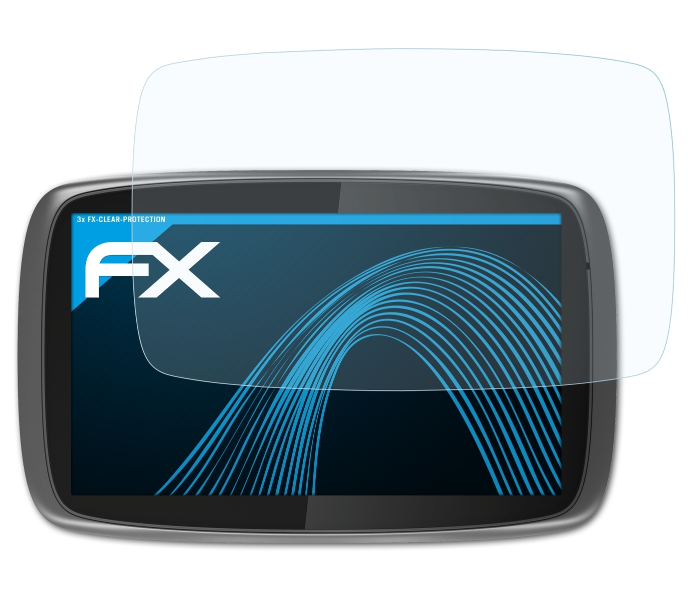 ATFOLIX 3x GO Displayschutz(für TomTom 5000 FX-Clear (2013))