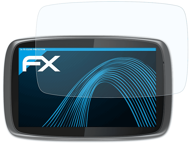 ATFOLIX 3x FX-Clear Displayschutz(für TomTom GO 5000 (2013)) | Navi-Taschen & -Schutzfolien