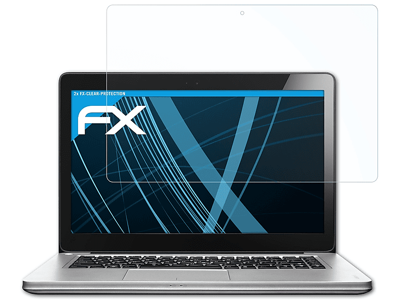 ATFOLIX 2x FX-Clear Displayschutz(für Lenovo IdeaPad U410 Touch)