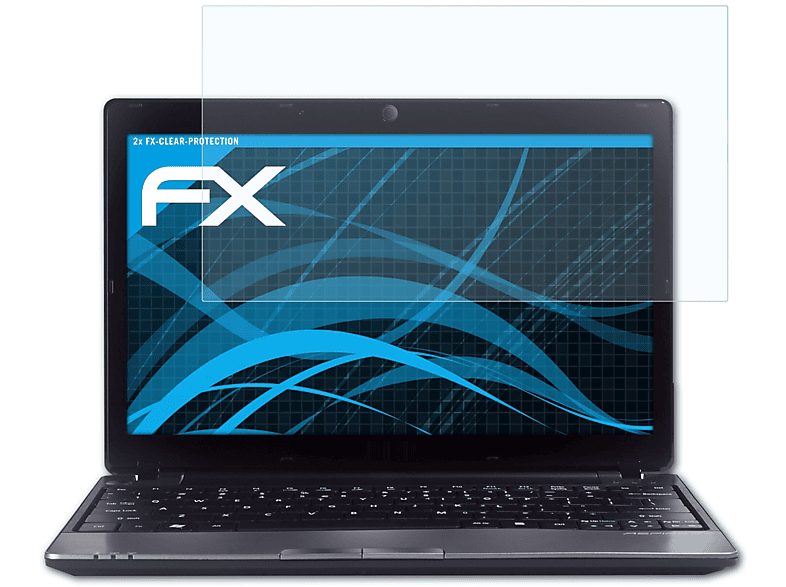 ATFOLIX 2x 721) Acer FX-Clear Aspire Displayschutz(für One