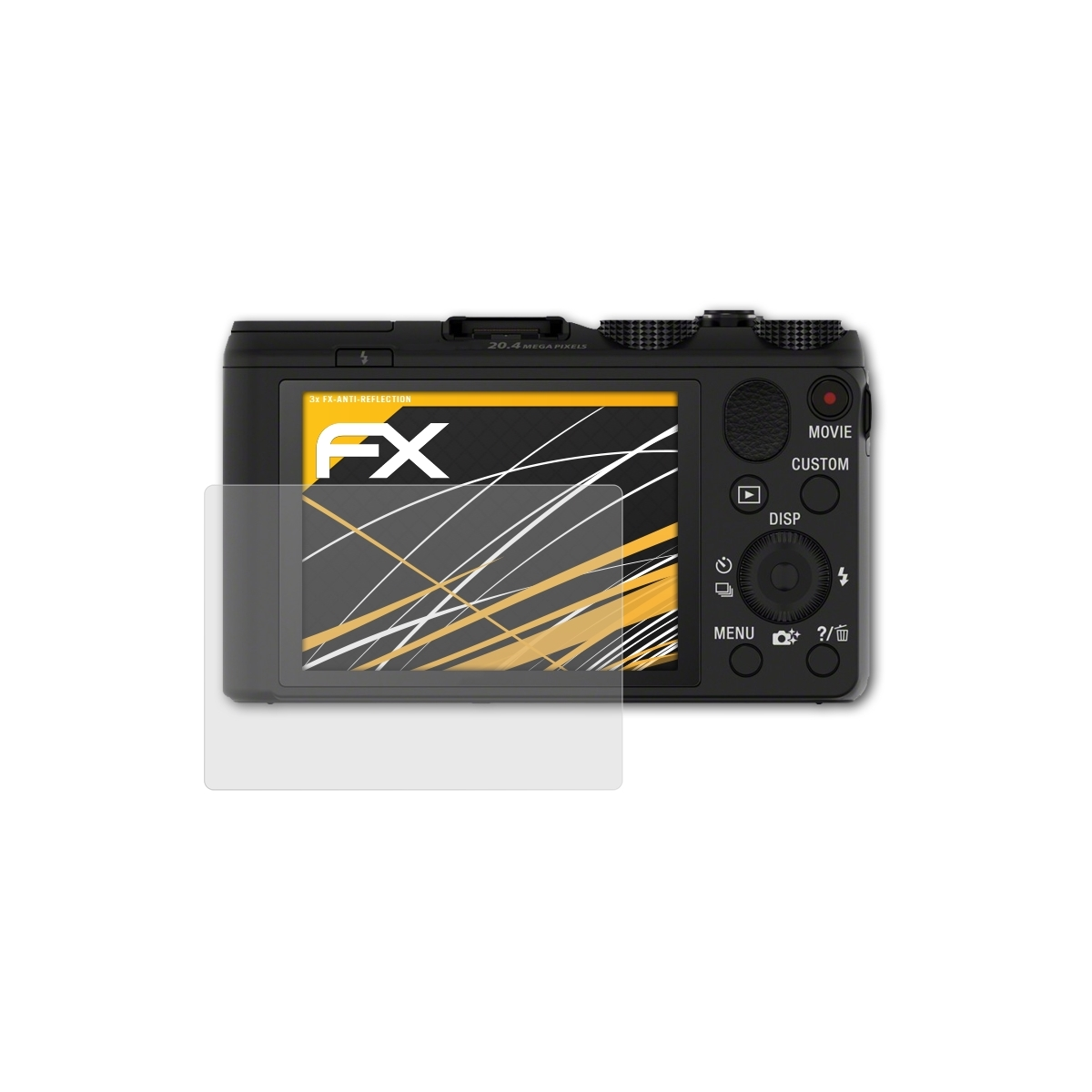 ATFOLIX 3x Sony Displayschutz(für DSC-HX50) FX-Antireflex