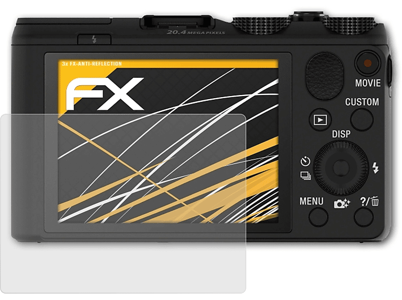 ATFOLIX 3x FX-Antireflex Displayschutz(für DSC-HX50) Sony