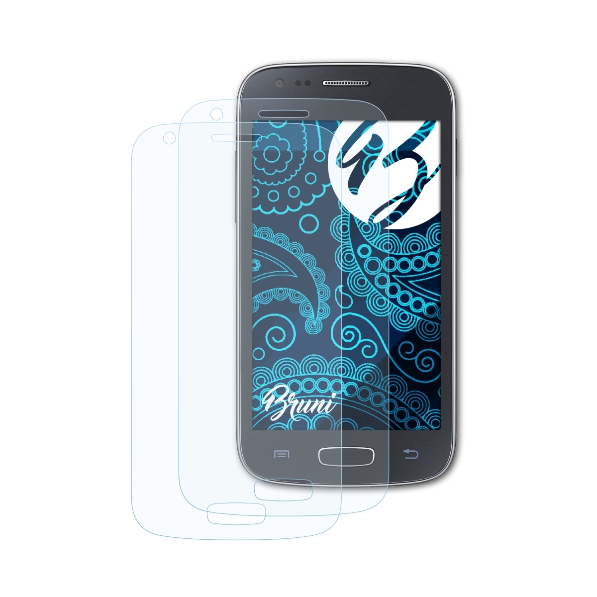 BRUNI 2x Basics-Clear Schutzfolie(für Samsung Ace Galaxy 3)