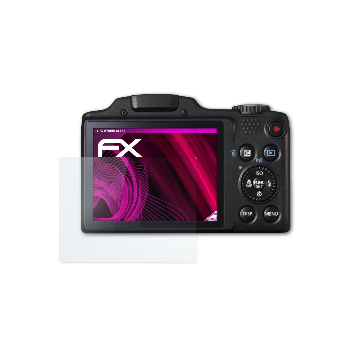 PowerShot Canon SX510 FX-Hybrid-Glass ATFOLIX Schutzglas(für HS)