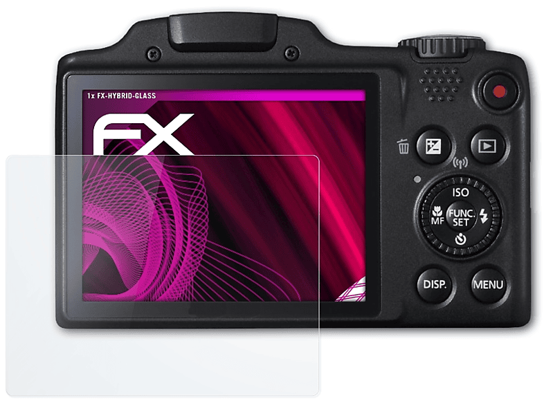 ATFOLIX FX-Hybrid-Glass Schutzglas(für Canon SX510 HS) PowerShot