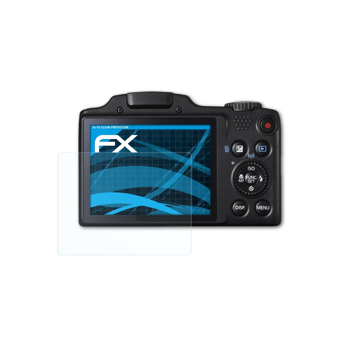 ATFOLIX 3x FX-Clear Displayschutz(für Canon HS) SX510 PowerShot
