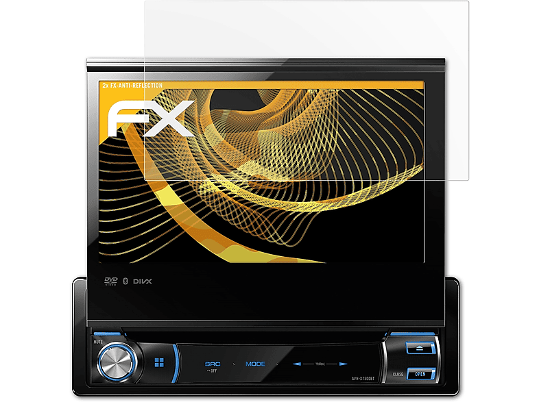 ATFOLIX 2x AVH-X7500BT) Pioneer Displayschutz(für FX-Antireflex