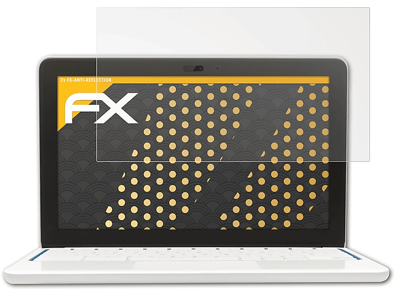 ATFOLIX 2x FX-Antireflex Displayschutz(für Google Chromebook 11 (HP, 11.6 Inch))