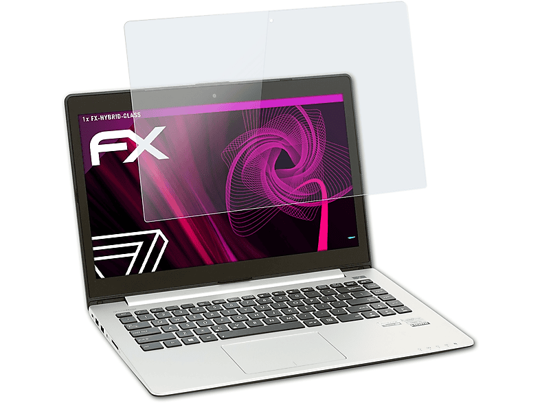 ATFOLIX FX-Hybrid-Glass Schutzglas(für S400CA) Asus VivoBook