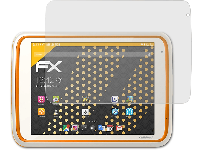 ATFOLIX 2x FX-Antireflex Displayschutz(für Archos 80 ChildPad)