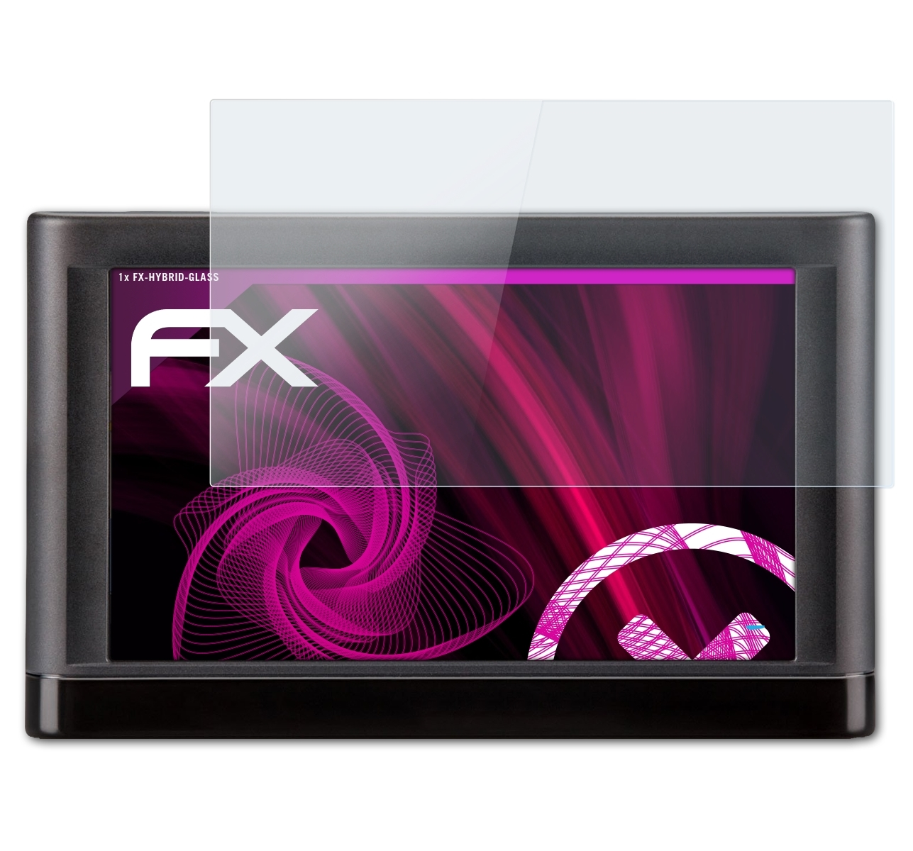 ATFOLIX FX-Hybrid-Glass Schutzglas(für nüvi Garmin 2517)