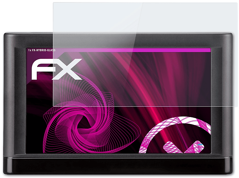 ATFOLIX FX-Hybrid-Glass Schutzglas(für Garmin 2517) nüvi