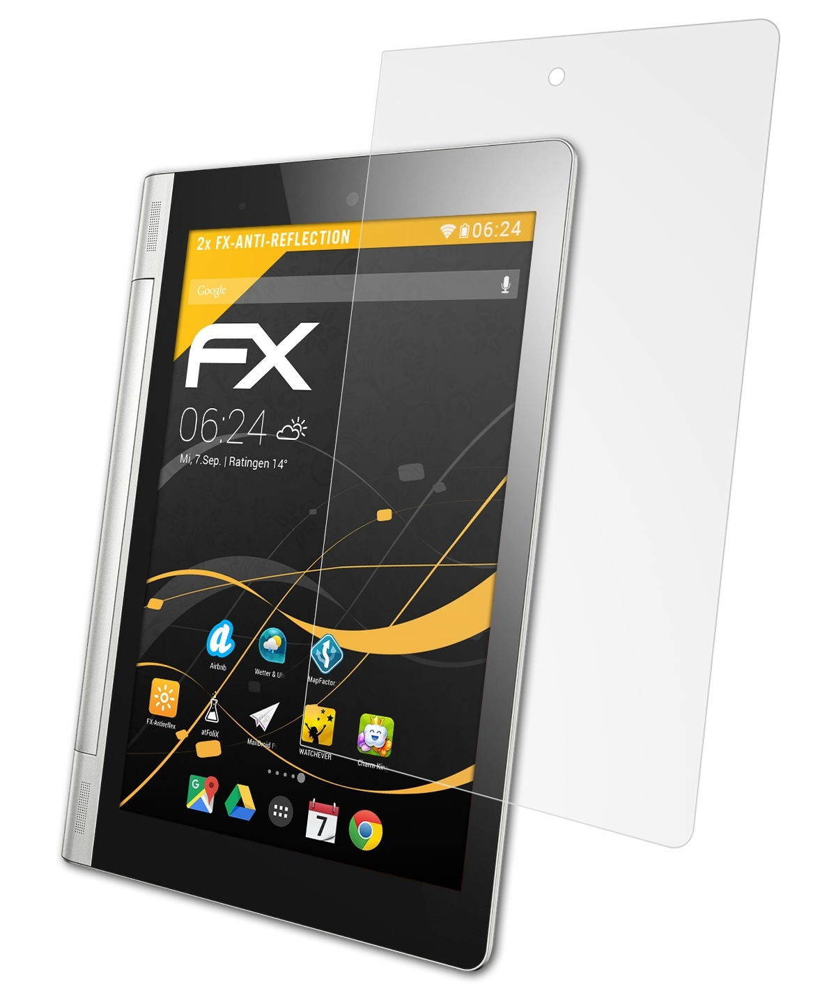 Yoga FX-Antireflex ATFOLIX 2x Displayschutz(für Lenovo Tablet 8)
