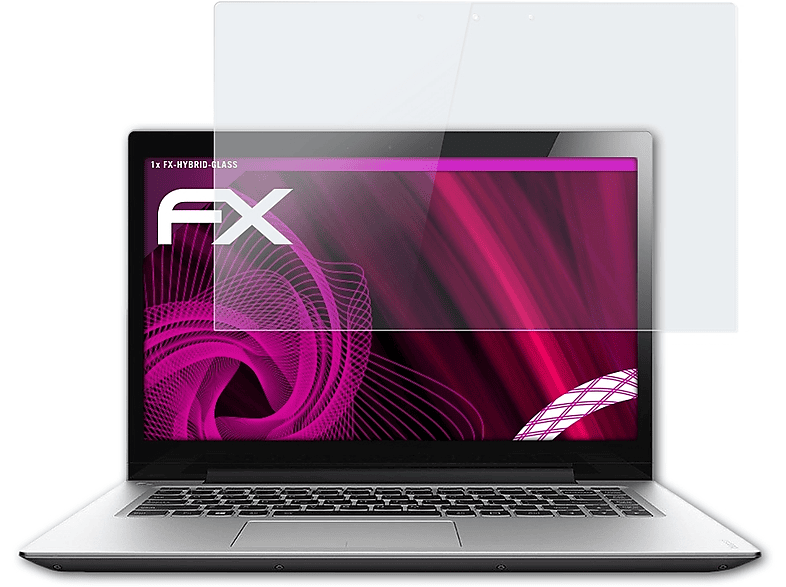 ATFOLIX FX-Hybrid-Glass Schutzglas(für Lenovo IdeaPad U430 Touch)