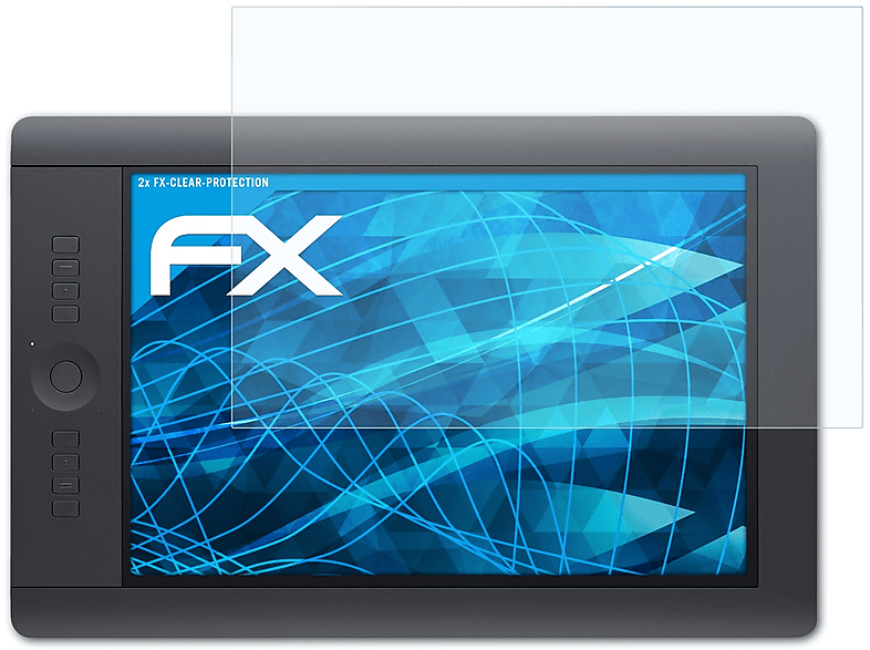 ATFOLIX 2x FX-Clear Displayschutz(für Wacom INTUOS5 touch Large)