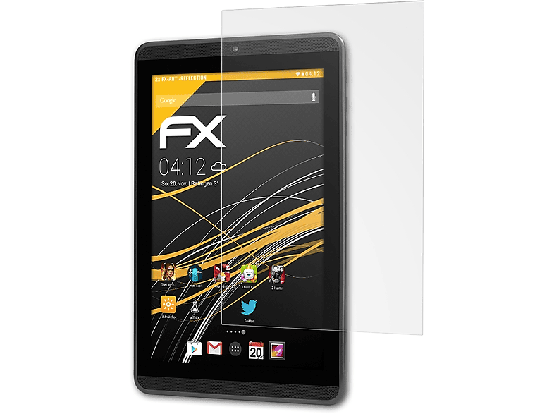 FX-Antireflex ATFOLIX Tolino 2x Displayschutz(für 8,9) Tab