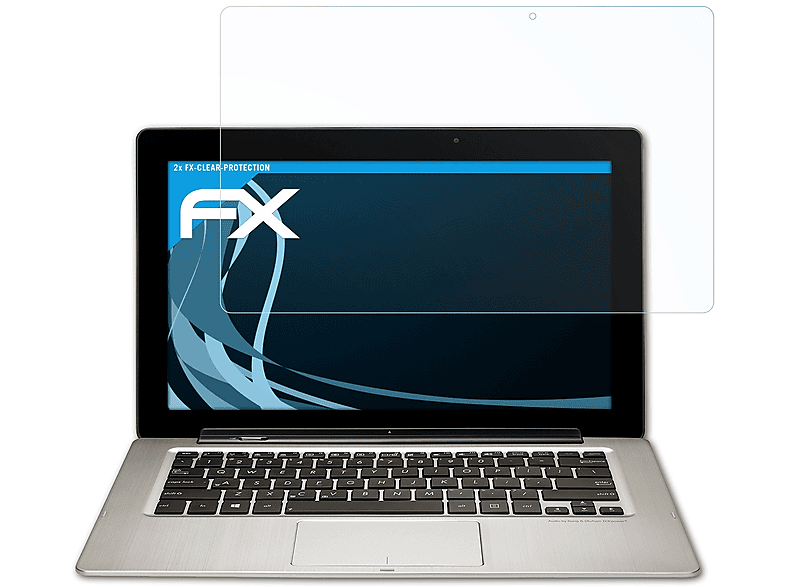 ATFOLIX 2x FX-Clear Displayschutz(für Asus Transformer Book TX300)