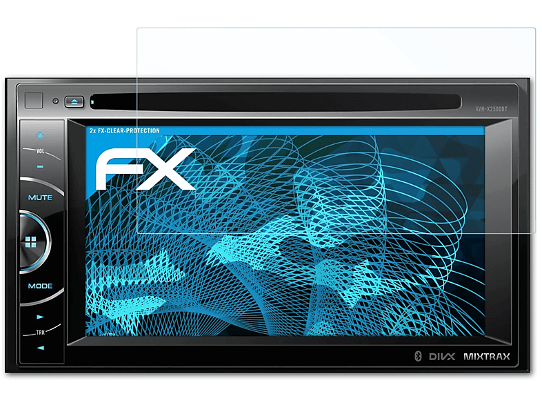 ATFOLIX AVH-X2500BT) Displayschutz(für Pioneer 2x FX-Clear