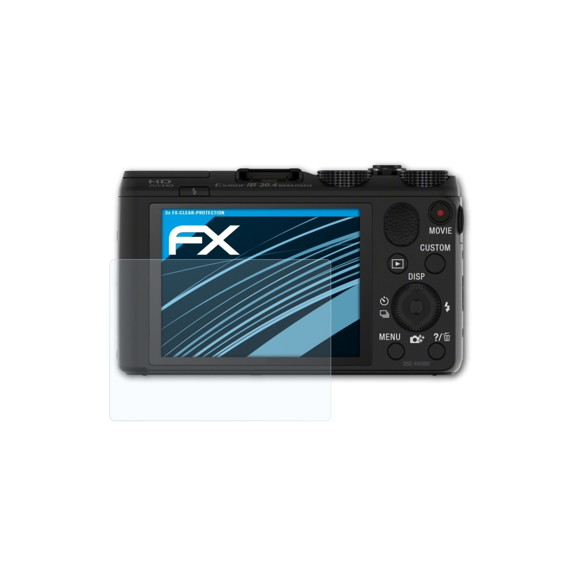 ATFOLIX 3x FX-Clear DSC-HX50V) Displayschutz(für Sony