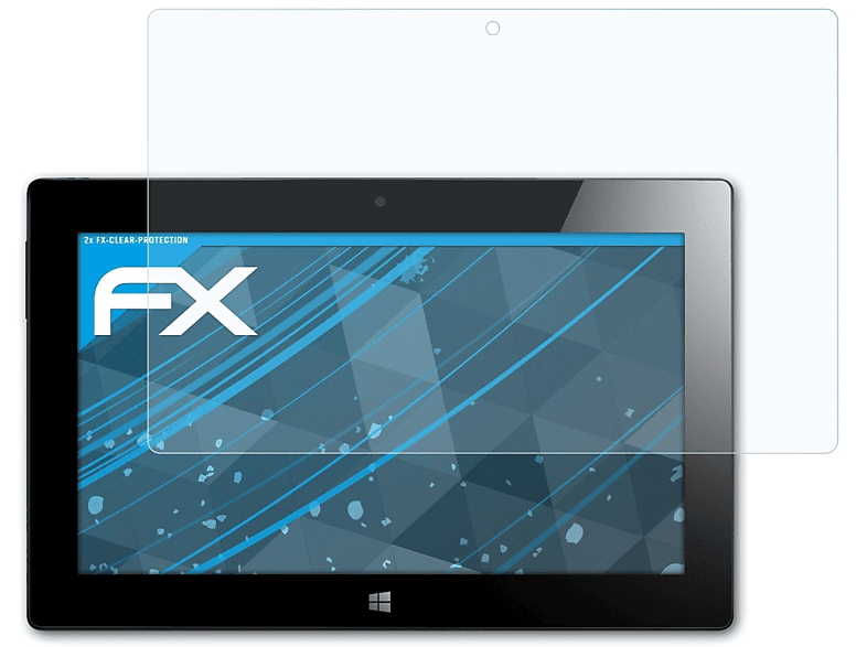 ATFOLIX 2x FX-Clear Displayschutz(für Lenovo MIIX10) IdeaTab