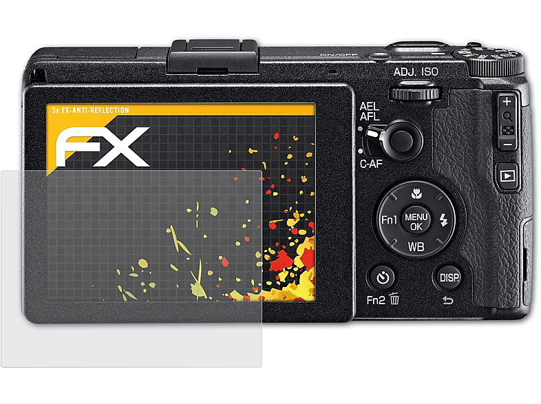 Pentax ATFOLIX FX-Antireflex GR) 3x Displayschutz(für Ricoh