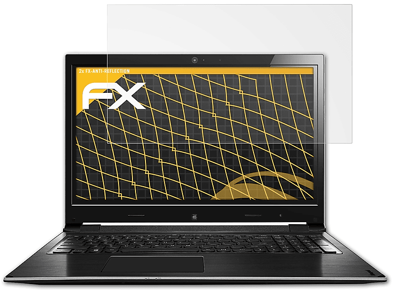 ATFOLIX 2x FX-Antireflex Displayschutz(für Lenovo IdeaPad Flex 15 / 15D)