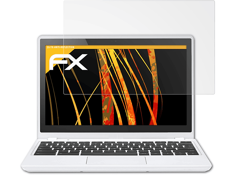ATFOLIX 2x FX-Antireflex Displayschutz(für Google Chromebook C720 (11.6 Inch) (Acer))