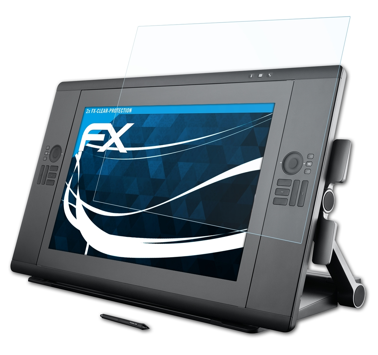 ATFOLIX 2x FX-Clear Displayschutz(für HD Wacom CINTIQ touch) 24