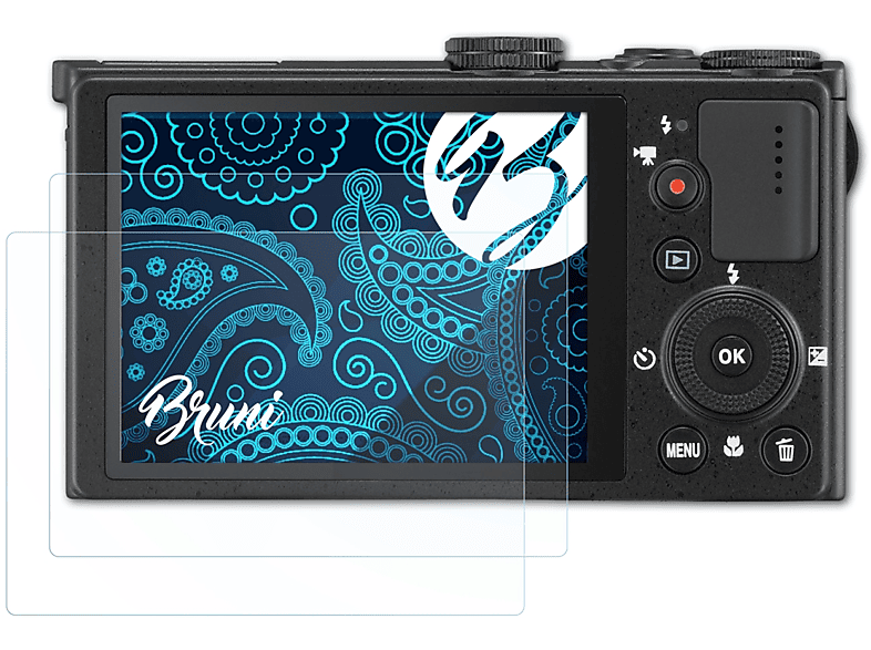 BRUNI 2x Basics-Clear Schutzfolie(für Coolpix P330) Nikon