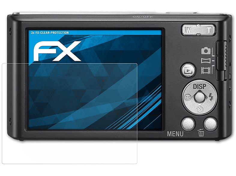 ATFOLIX 3x FX-Clear Displayschutz(für Sony DSC-W830)