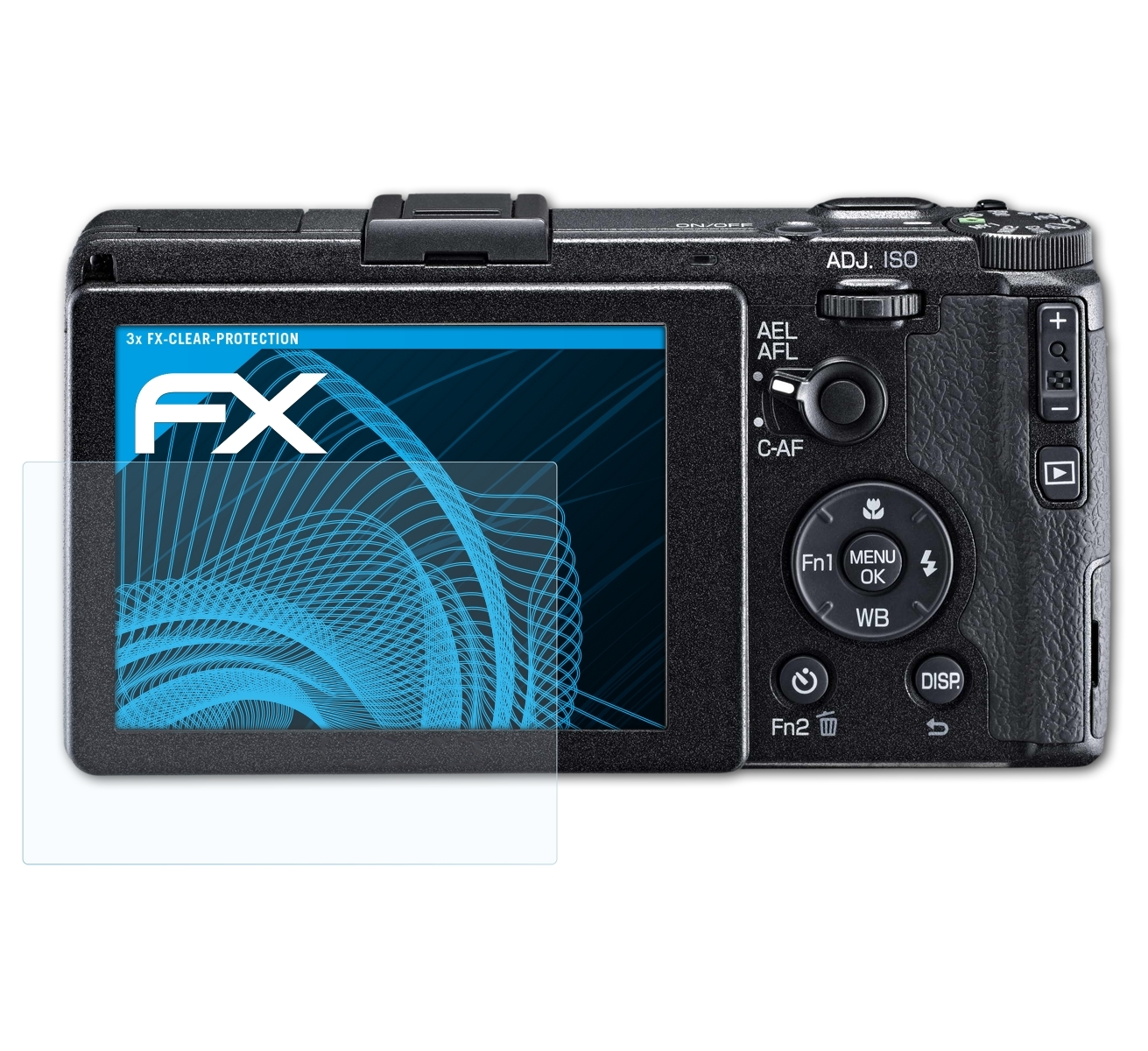 ATFOLIX 3x FX-Clear Displayschutz(für Pentax GR) Ricoh