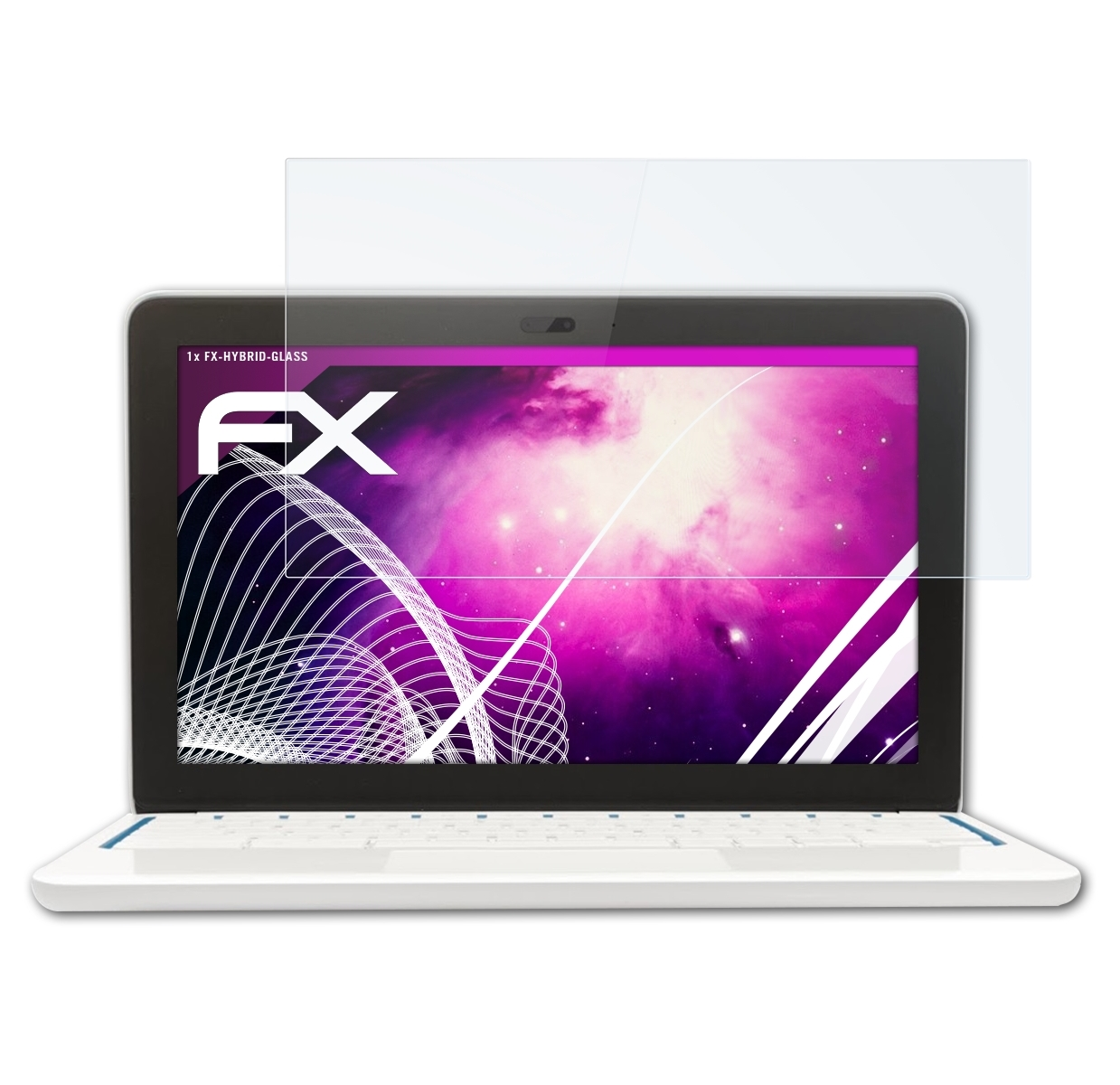 11 Schutzglas(für Google Inch)) 11.6 FX-Hybrid-Glass Chromebook ATFOLIX (HP,