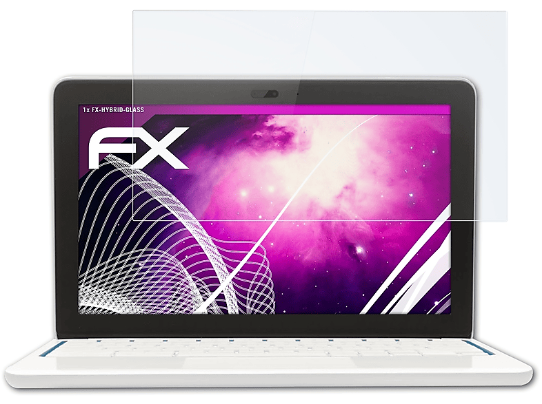 Inch)) FX-Hybrid-Glass 11.6 Chromebook Google ATFOLIX Schutzglas(für (HP, 11