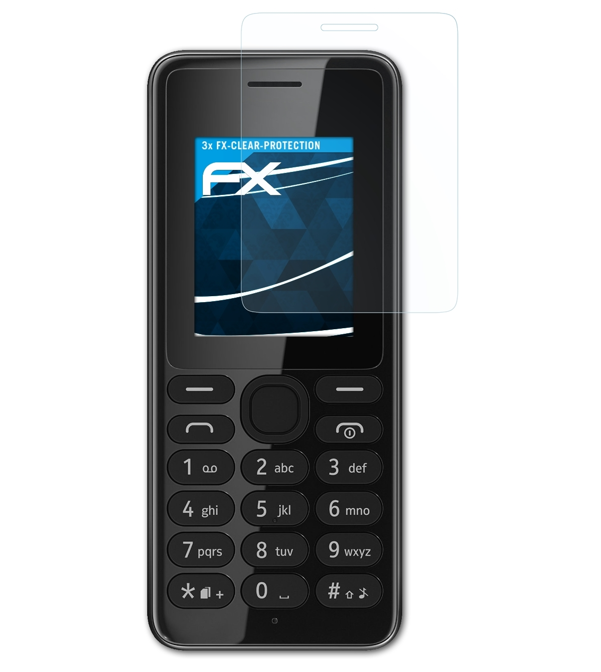 ATFOLIX 3x FX-Clear Displayschutz(für 108) Nokia