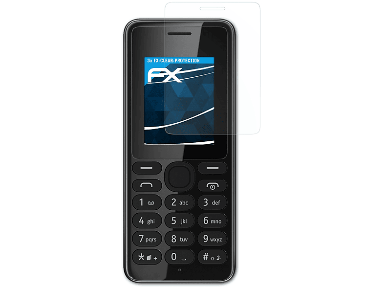 ATFOLIX 3x FX-Clear Nokia Displayschutz(für 108)