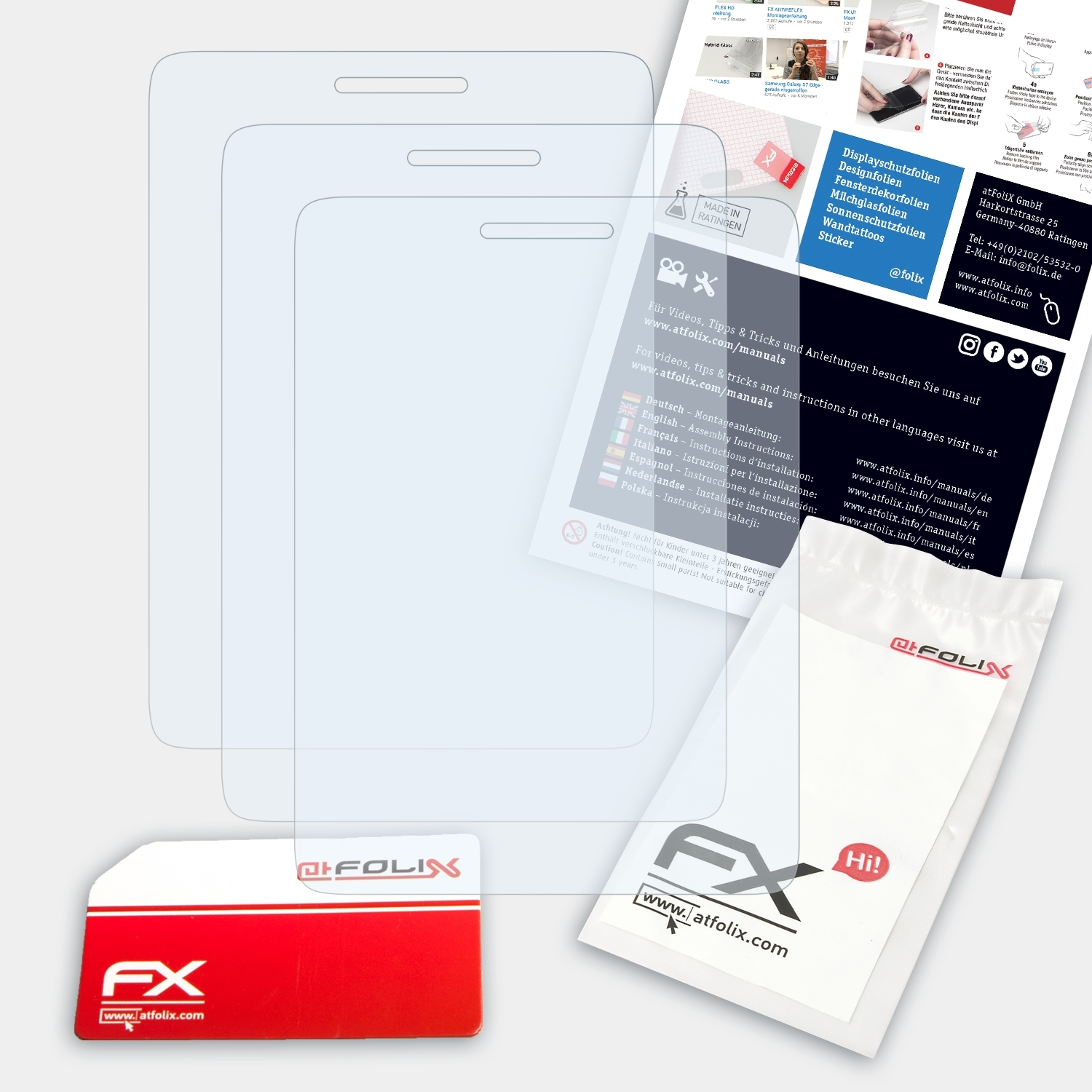 ATFOLIX 3x FX-Clear Displayschutz(für Nokia 108)