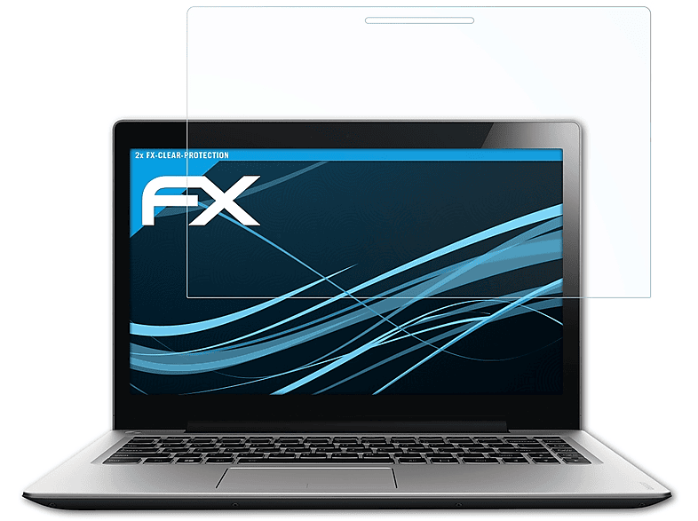 ATFOLIX 2x FX-Clear Displayschutz(für Lenovo IdeaPad U330 Touch)
