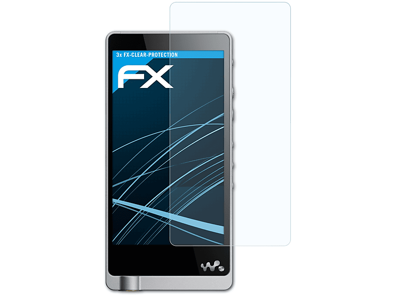 Walkman ATFOLIX Displayschutz(für FX-Clear Sony NWZ-ZX1) 3x